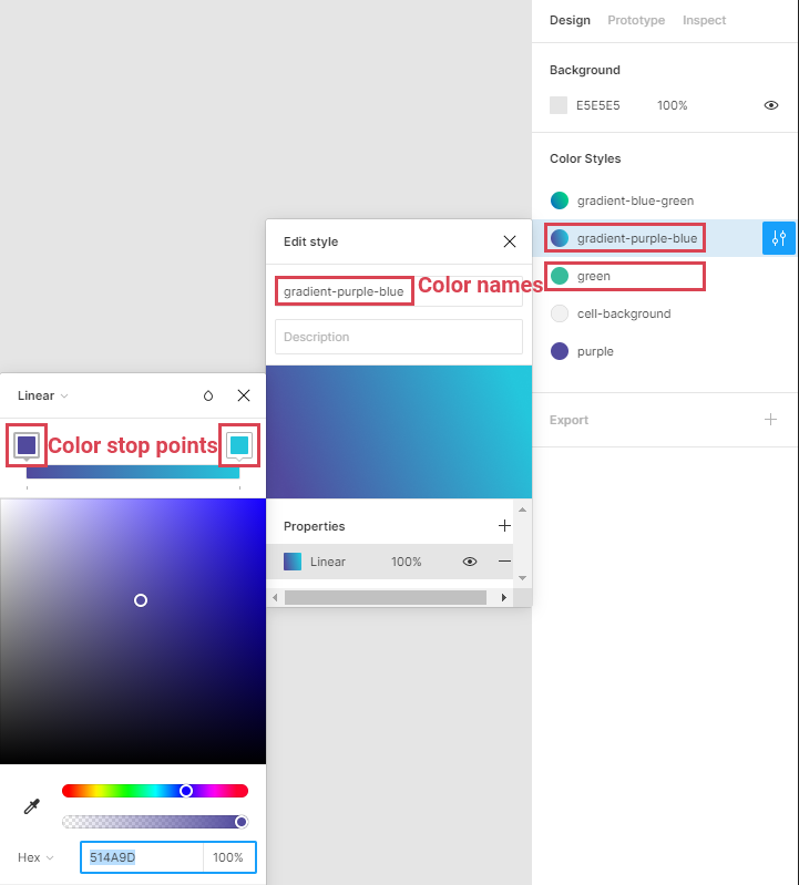 Find your design's color styles in Figma